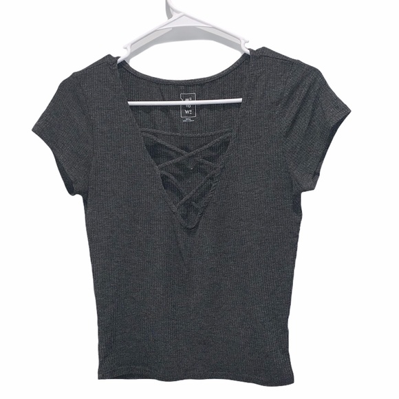 Me to We Tops - V-neck Short Sleeve Shirt